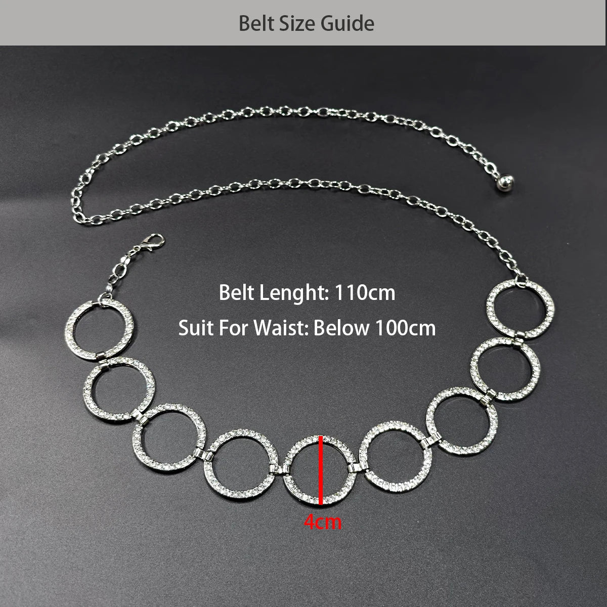PENDRA Miraene Gemstone Minimal Waist Chain Belt