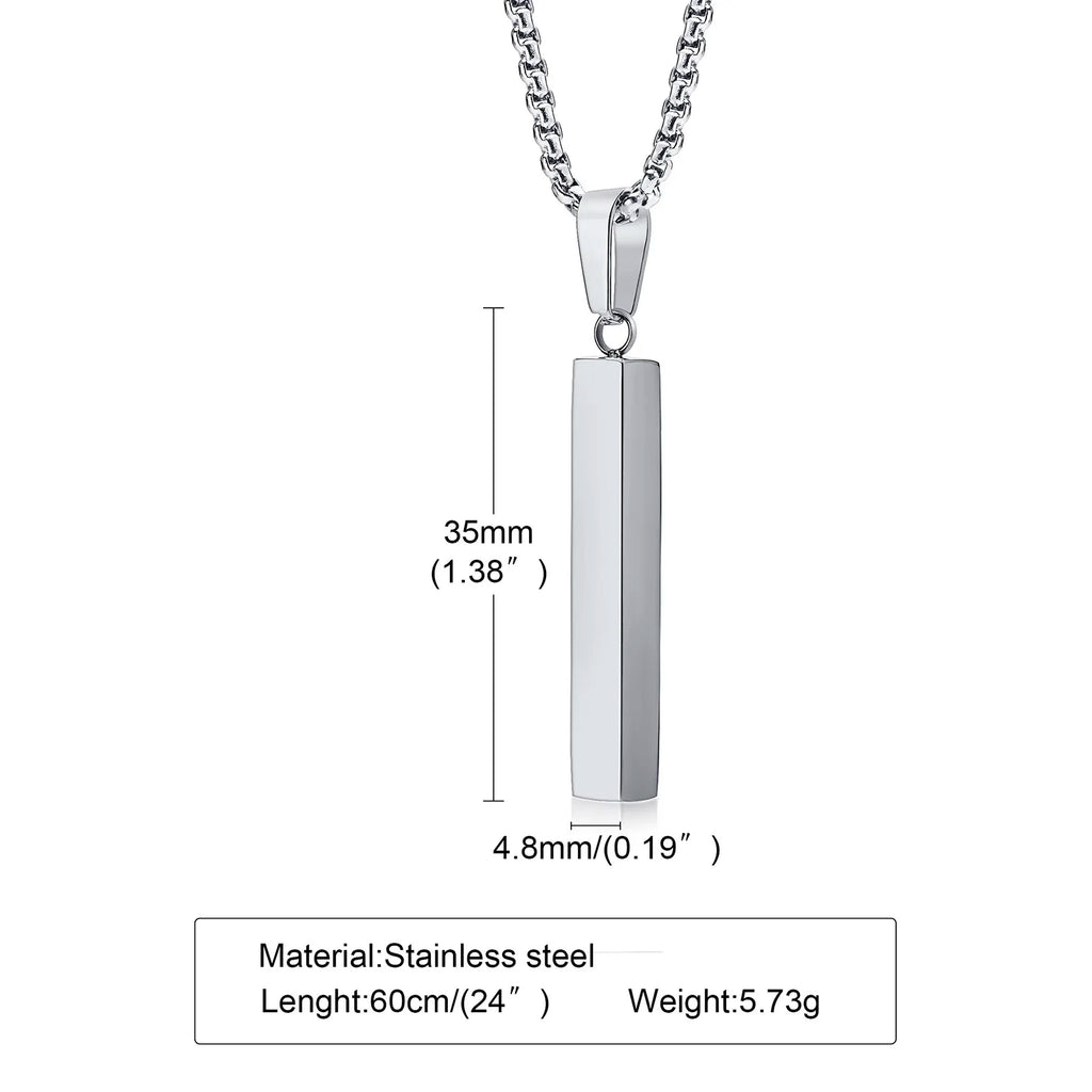 PENDRA Rectangle Bar Pendant Necklace
