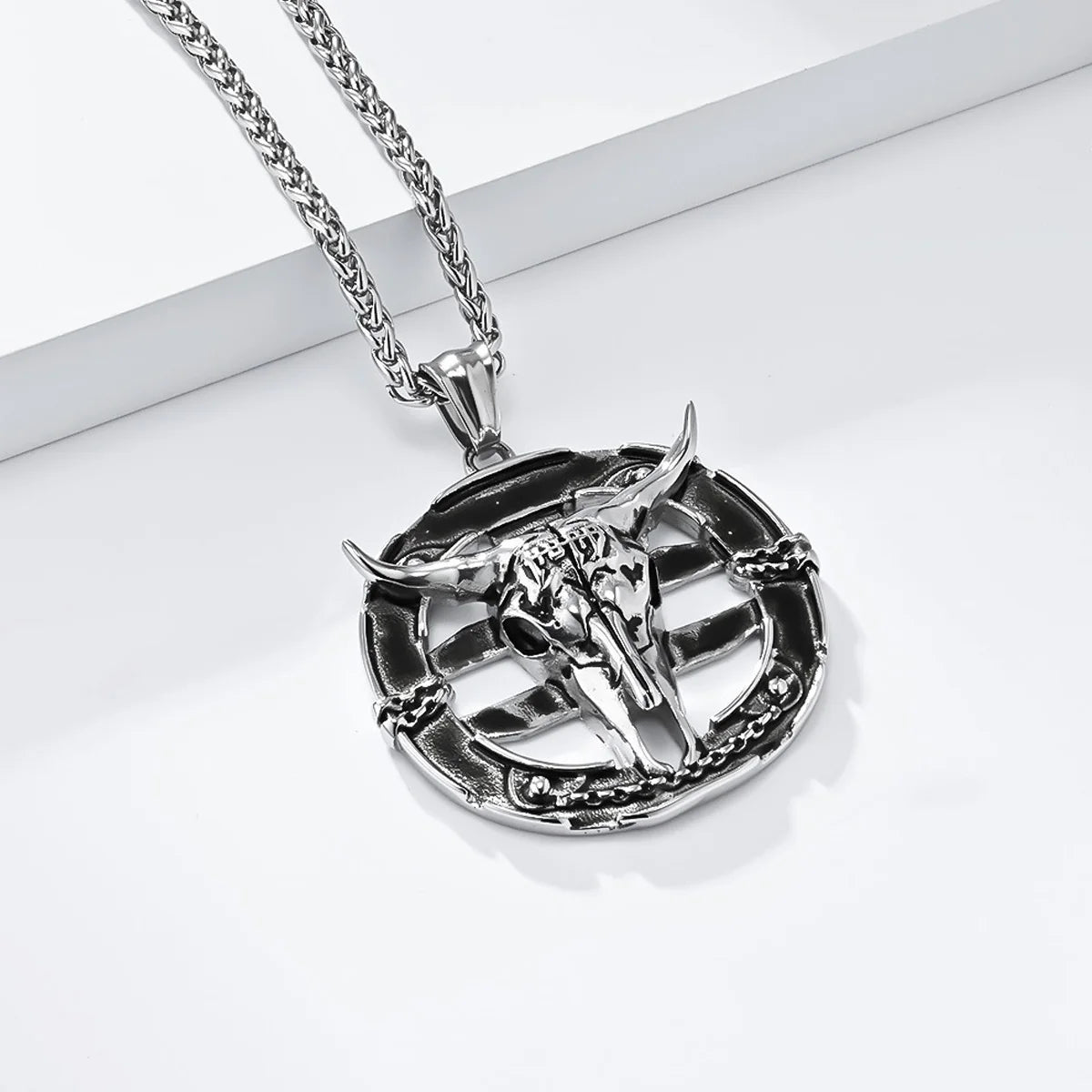 Argail Bull Cowboy Men Necklaces Stainless Steel Pendant Chain Women Punk Fashion Jewelry New In Accessories Gifts Wholesale