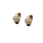 PENDRA Hollow Out Copper Coin Earrings