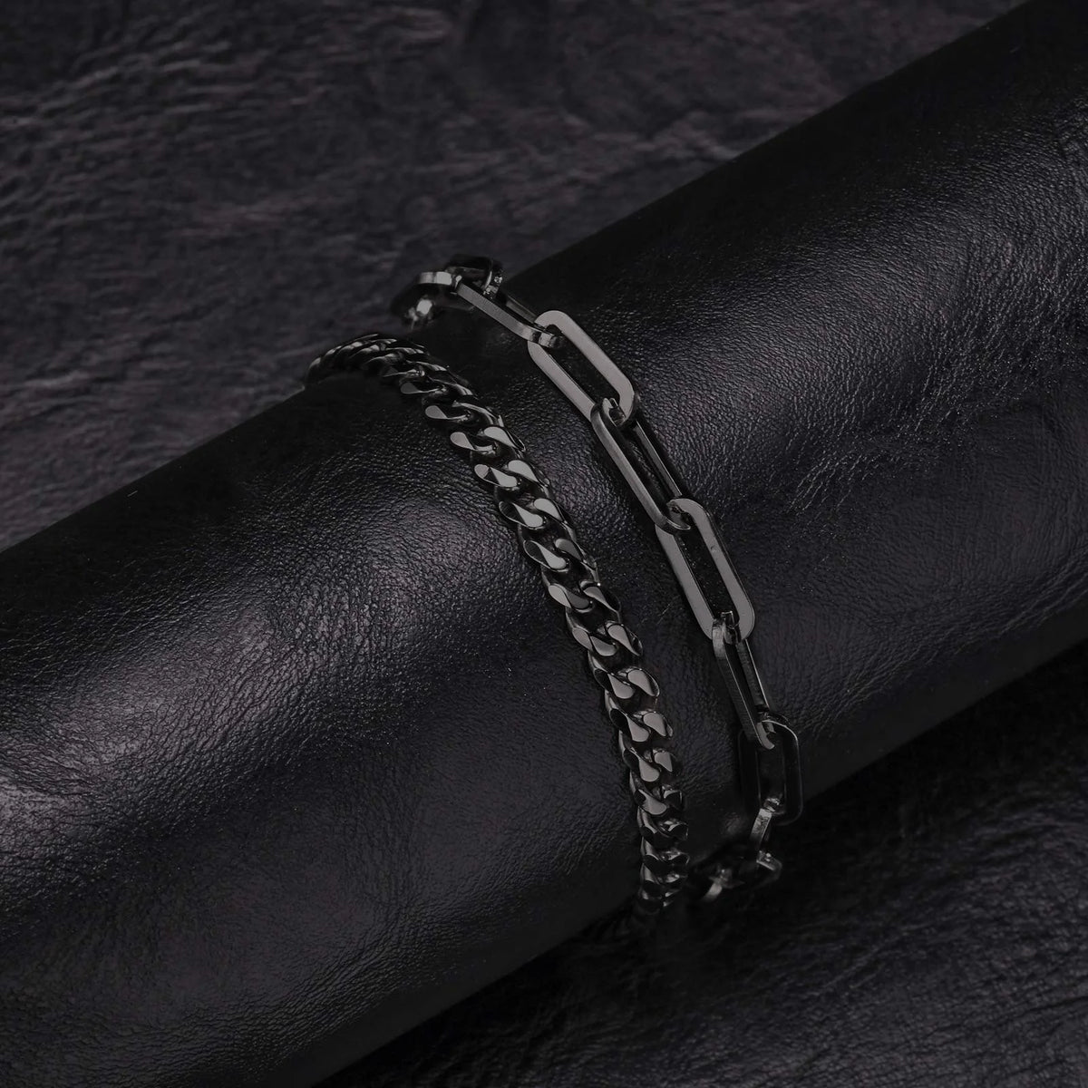 PENDRA Cuban Black Bracelet