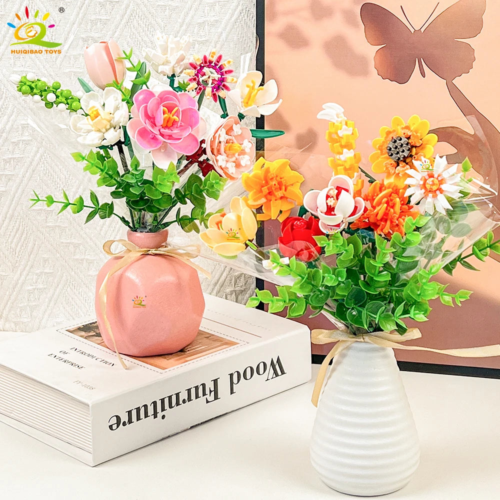 PENDRA Bouquet Rose Micro Building Set