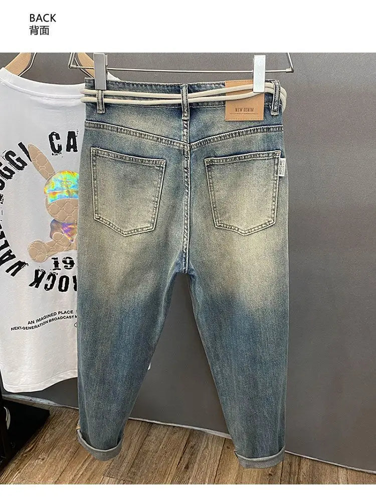 PENDRA End Drawstring Gradual Jeans