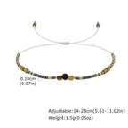 1/2/3pcs Boho Beaded Bracelets for Men,Handmade Mini Gold Color Stainless Steel Beads Glass Seeds Wristband,Summer Jewelry