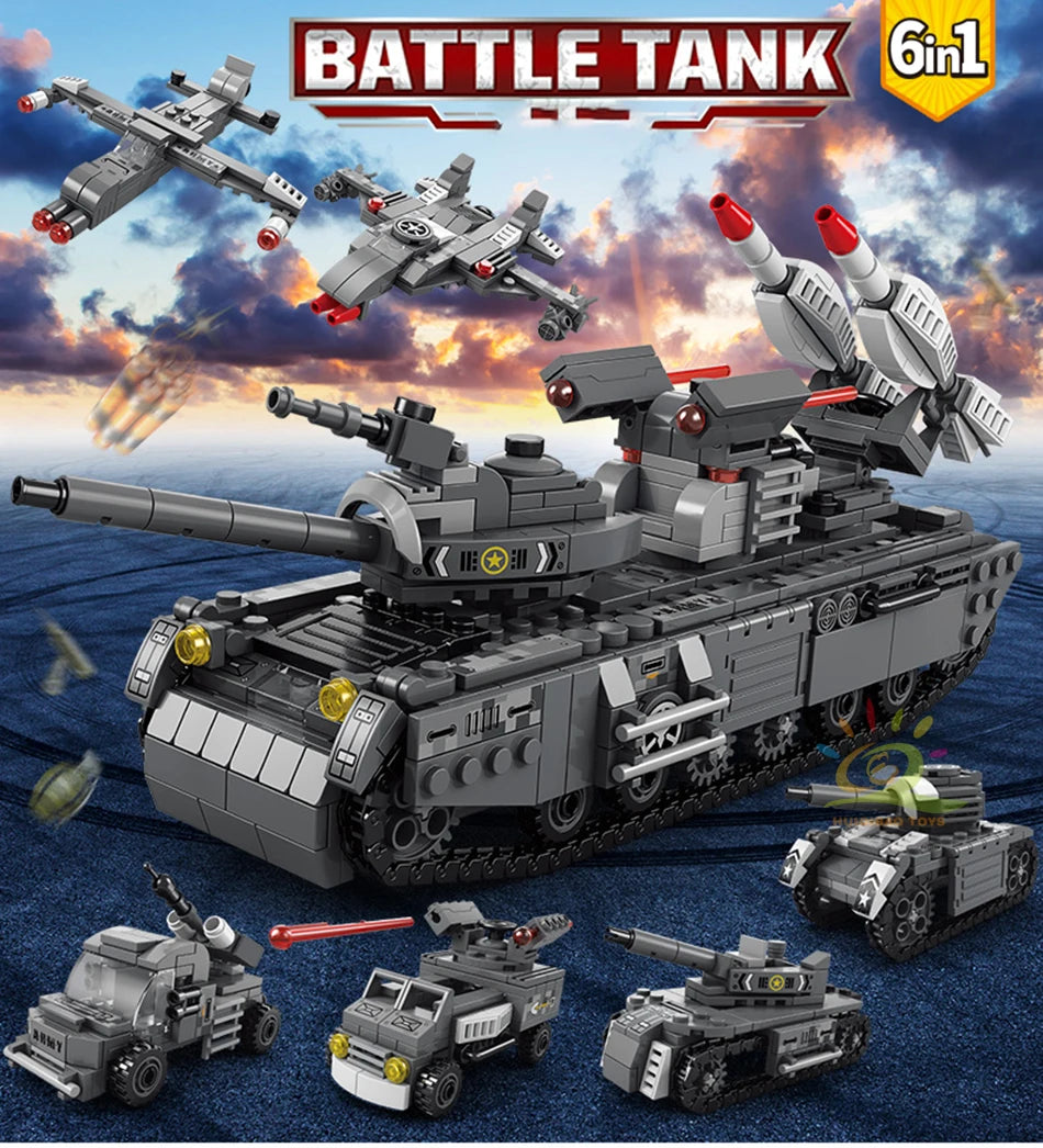 PENDRA Military Tank Plane Building Set