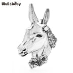 PENDRA Retro Lovely Horse Head Brooch