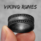 PENDRA Runes Nordic Boyfriend Steel Ring