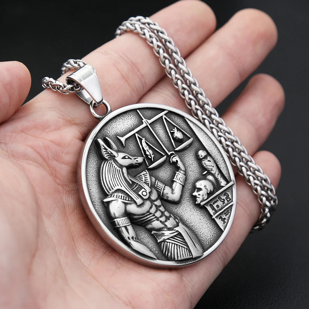 PENDRA Anubis 316L Stainless Steel God of Death Pendant