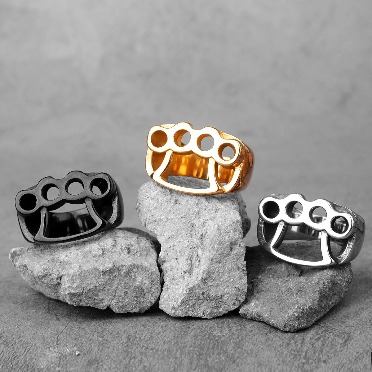 PENDRA Fight Boxing Knuckles Steel Ring