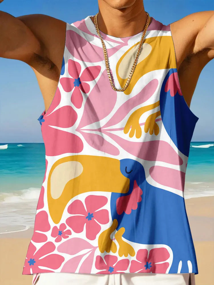 PENDRA Sleeveless Crew Neck Tank Top