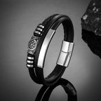PENDRA Rune Compass Steel Bracelet