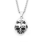 PENDRA Ghostskull Gothic Ghost Skull Pendant Necklace