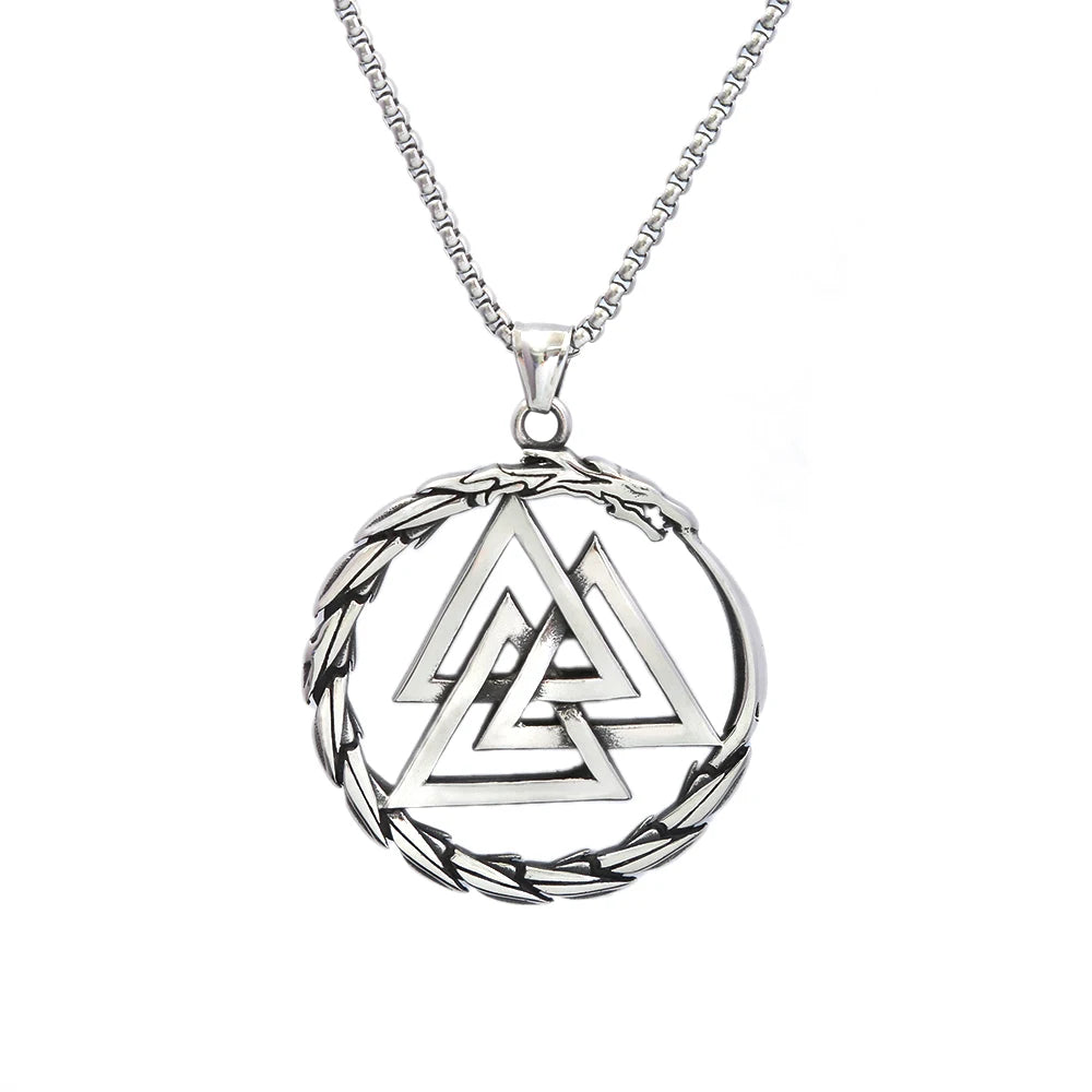 PENDRA Dragonlord 316L Stainless Steel Viking Dragon Pendant