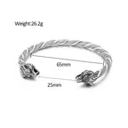PENDRA Wolfcrest Vintage Viking Wolf Head Bracelet