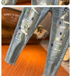 PENDRA Korean Cargo Paint Jeans