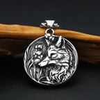 PENDRA Wolfcrest Viking Wolf Head Pendant