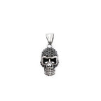PENDRA Skullstone Gothic Black Stone Pendant