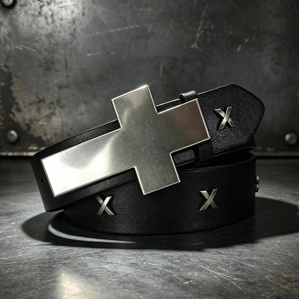 PENDRA Lunayne Metal Rivet Studded Gothic Belt
