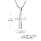 PENDRA Cross Plain Pendant Necklace