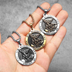 PENDRA Arch Angel St Steel Necklace