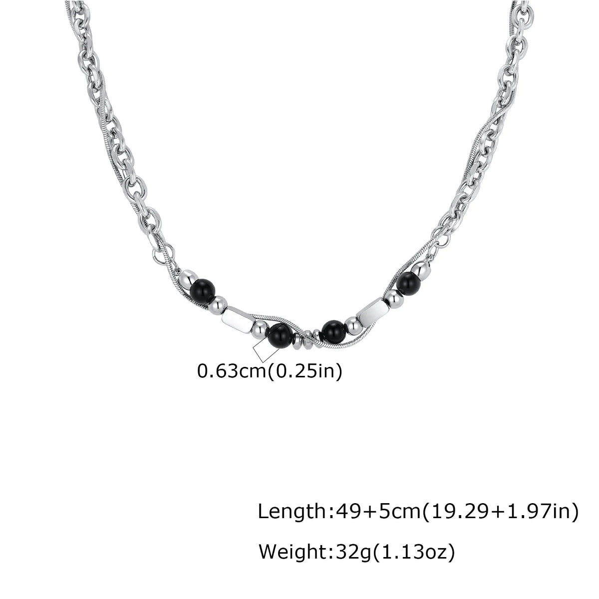 PENDRA Stone Natural Chain Necklace