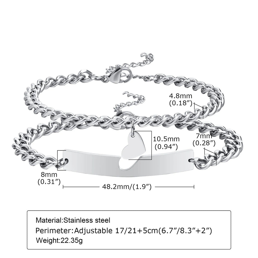 PENDRA Couple Link Bracelet