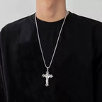 PENDRA Crosssteel Titanium Steel Cross Pendant
