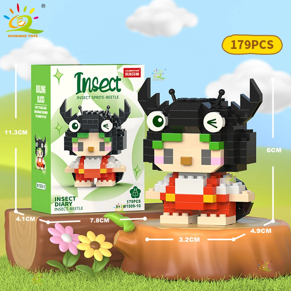 PENDRA Cute Insect Micro Building Set