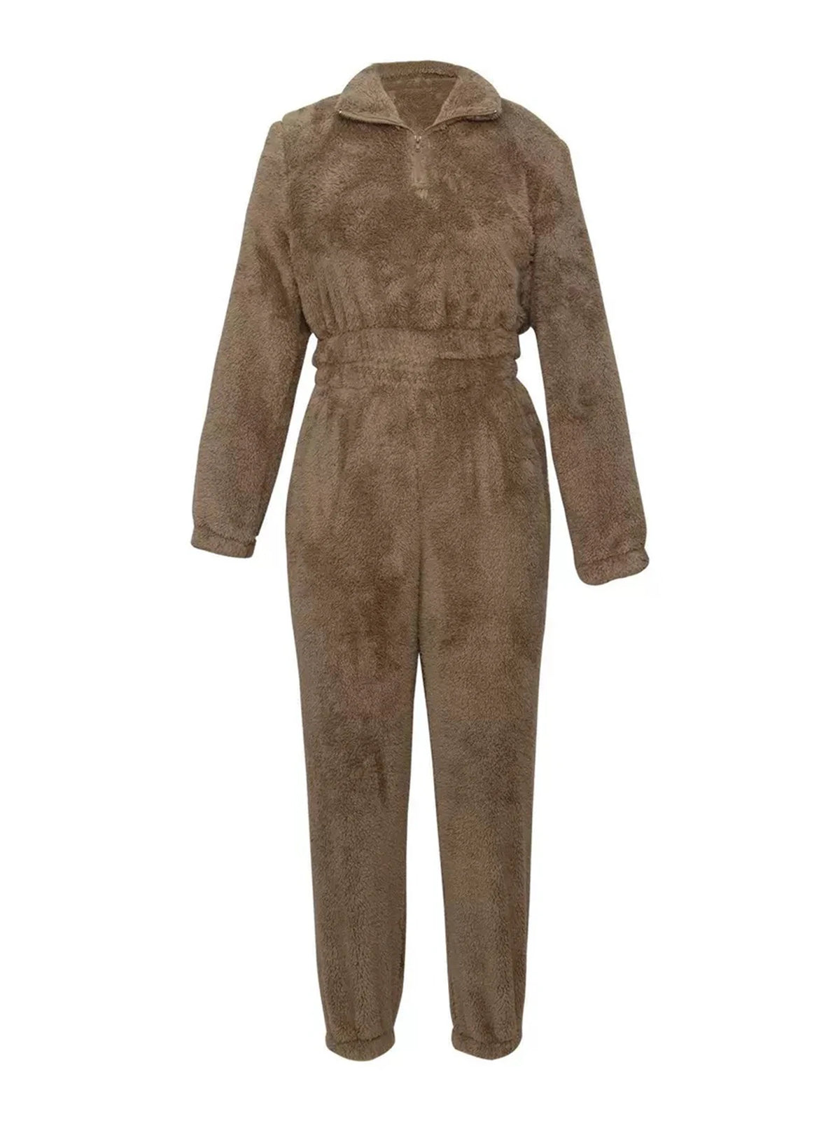 2026 New Women's Solid Color Fleece Two-piece Set, Zipper Long-sleeved Top and Slim-fit Pants, Machine Washable, winter clothes for women
