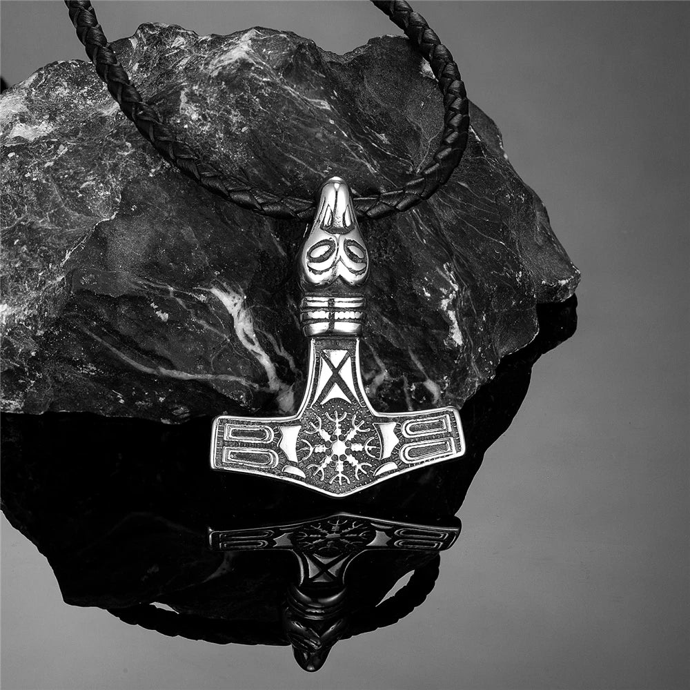 PENDRA Wolf Rune Norse Necklace