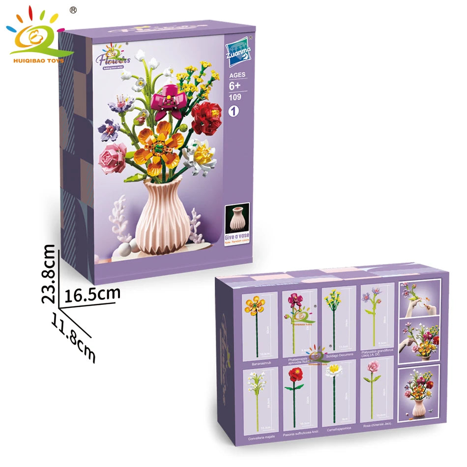 PENDRA Bouquet Plants Floral Building Set