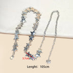 PENDRA Seraina Metal Silver Boho Waist Chain Belt