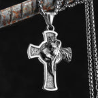 Lion King Cross Men Necklaces Stainless Steel Simple Pendant Chain Women Fashion Jewelry Punk New In Accessories Gifts Wholesale