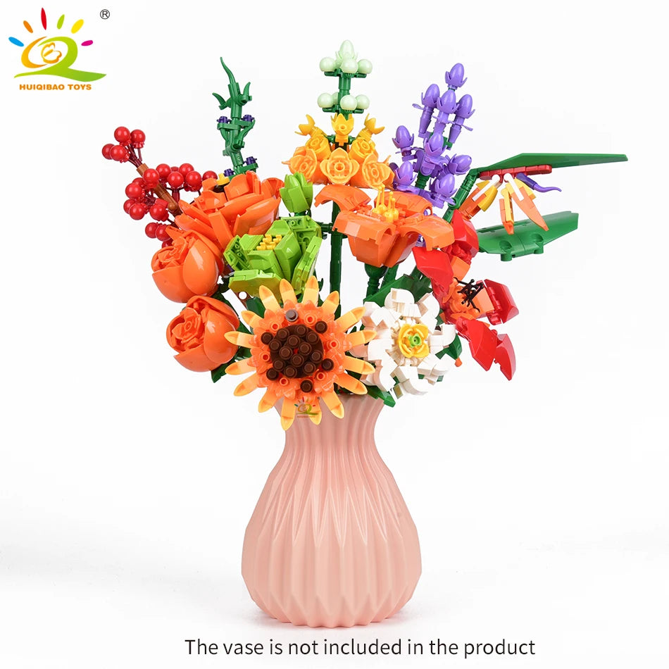 PENDRA Bouquet Plants Floral Building Set