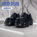 PENDRA Leather Platform Spanish Shoes