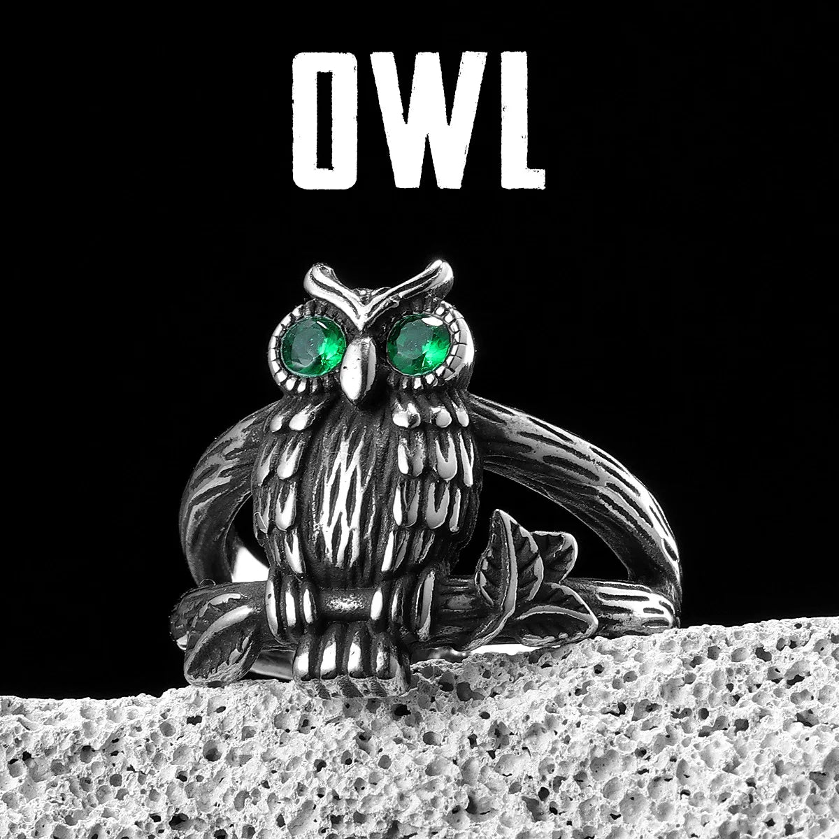 PENDRA Owl Cute Bird Steel Ring