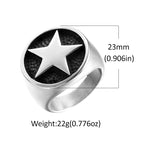PENDRA Starcrest Lucky Star Signet Ring
