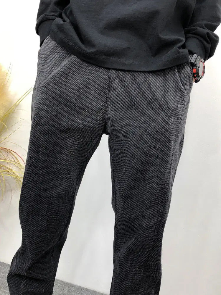 Gradual Change Color 2025 Tied Jeans Men's Summer New Loose Ruffian Handsome Small Feet Pants Trendy Brand Harlan Casual Pants