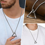 PENDRA Triangle Viking Pendant Necklace