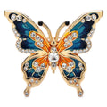 PENDRA Classic Enamel Butterfly Brooch