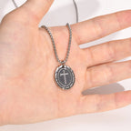 PENDRA Cross Silver Religious Pendant Necklace