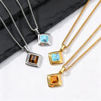 PENDRA Stone Natual Pendant Necklace
