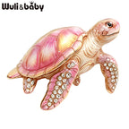 PENDRA Sea Turtle Rhinestone Brooch