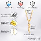 PENDRA Horn Cornicello Charm Pendant Necklace