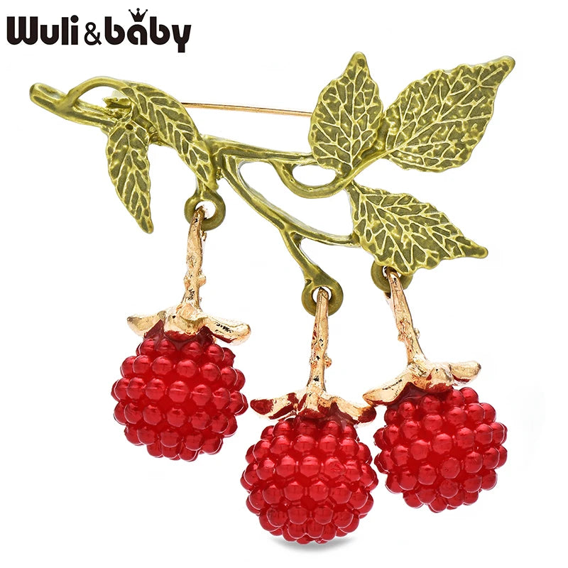 PENDRA Fruitaria Lovely Enamel Fruit Brooch