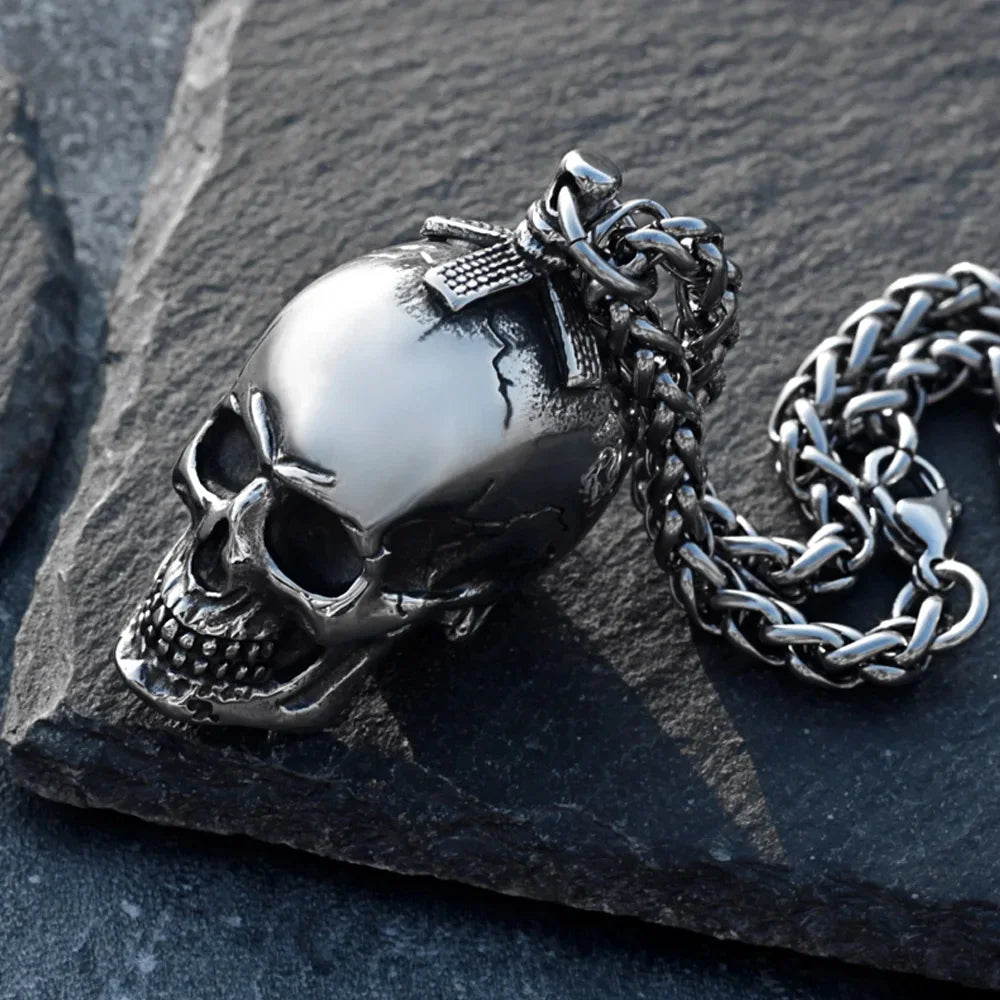 PENDRA Skull3D Gothic Three-Dimensional Skull Pendant