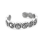 PENDRA Zodiac Twelve Constellation Stainless Steel Cuff Bracelet