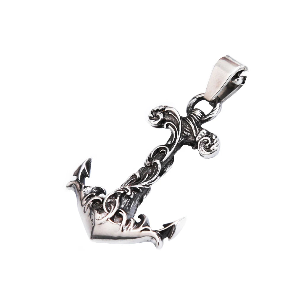 PENDRA Vikinganchor Nordic Anchor Pendant Necklace