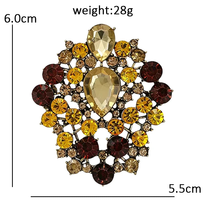 PENDRA Versailles Vintage Palace Flower Brooch