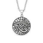 PENDRA Horus 316L Stainless Steel Eye of Horus Necklace